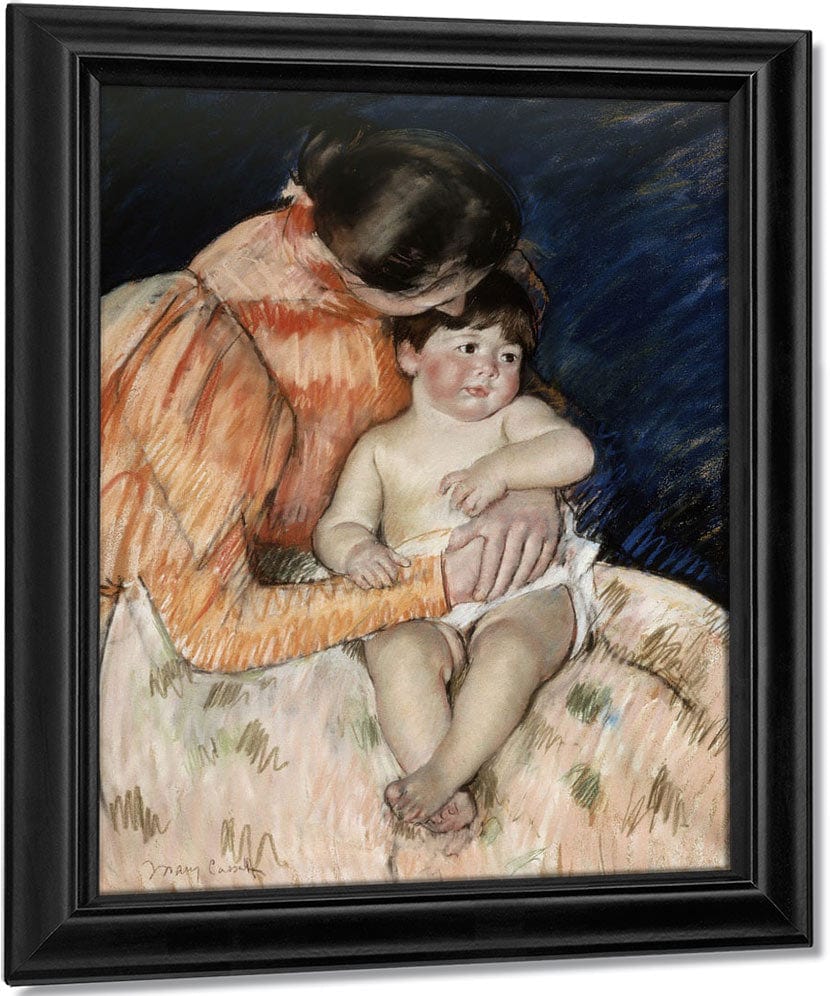 Mother And Child By Mary Cassatt Fine Art Print