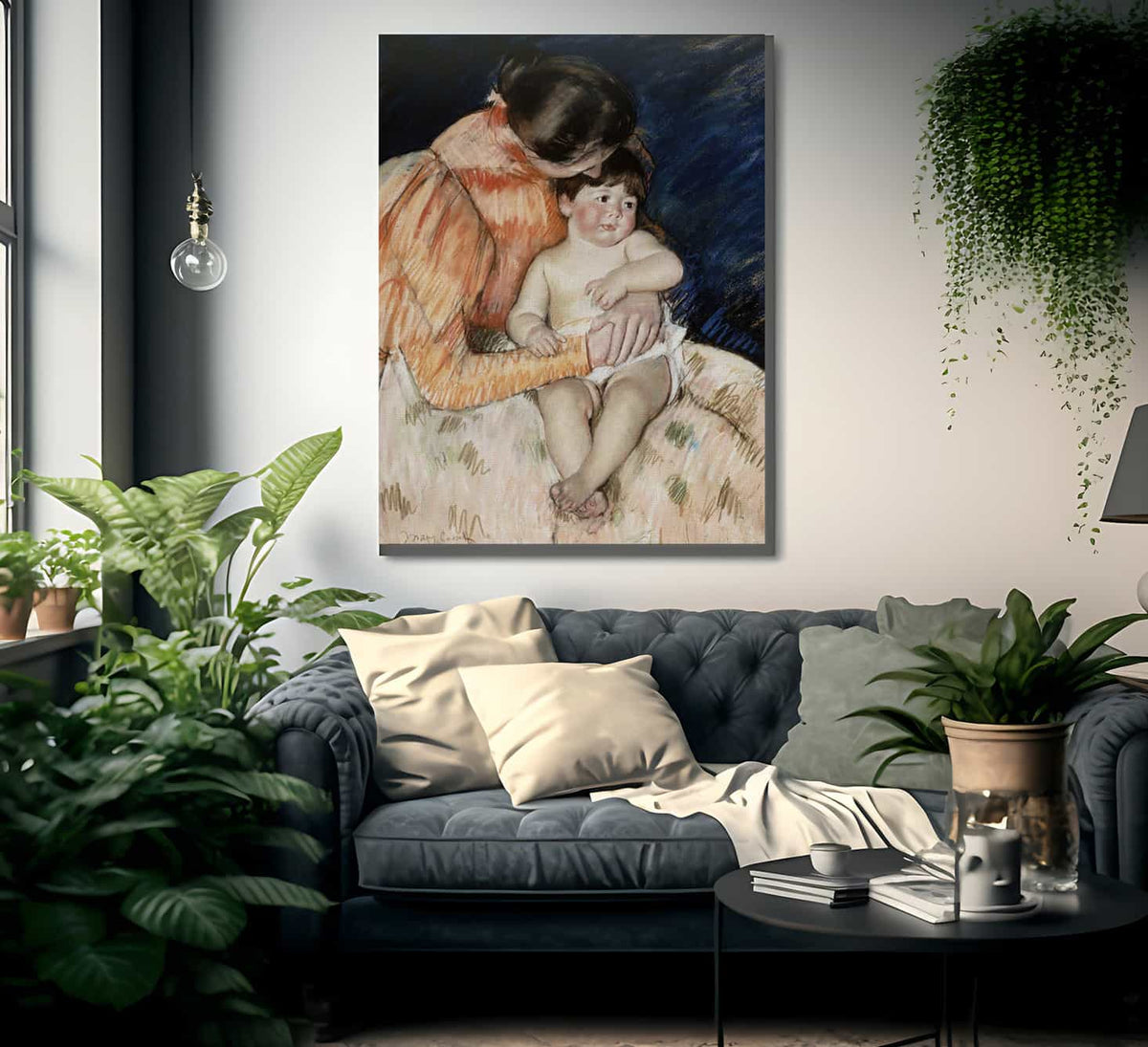 Mother And Child By Mary Cassatt Fine Art Print