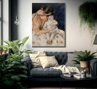 Mother And Child By Mary Cassatt Fine Art Print