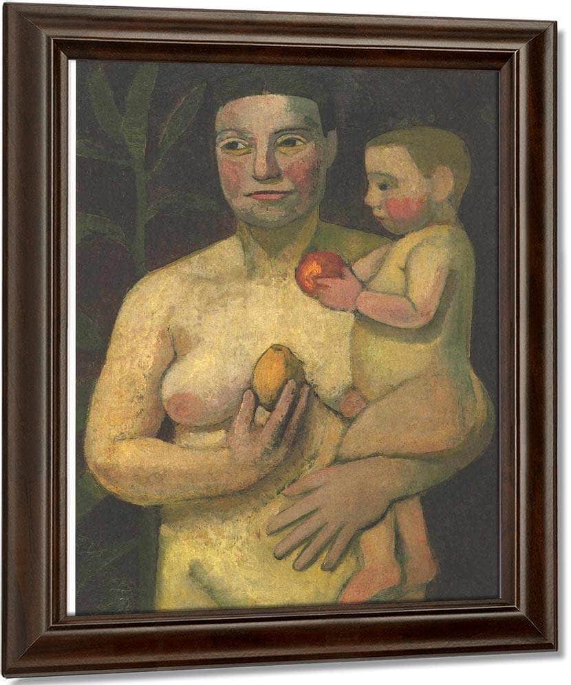 Mother And Child By Paula Modersohn Becker Fine Art Print