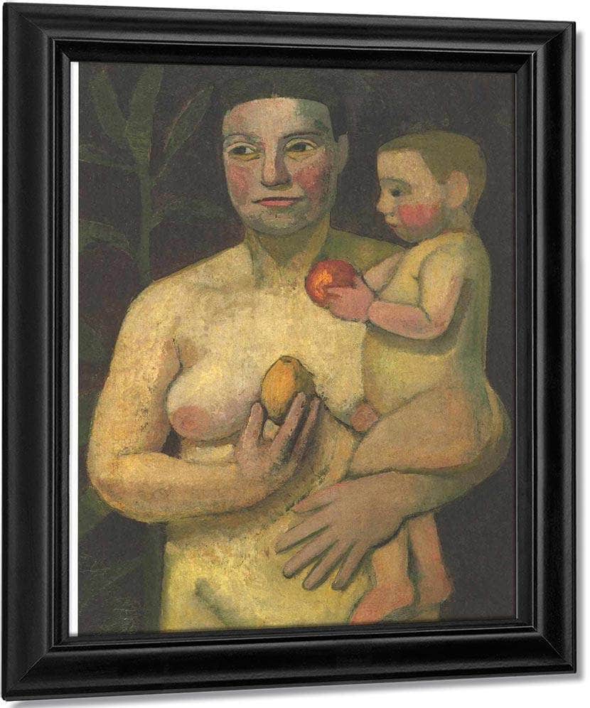 Mother And Child By Paula Modersohn Becker Fine Art Print
