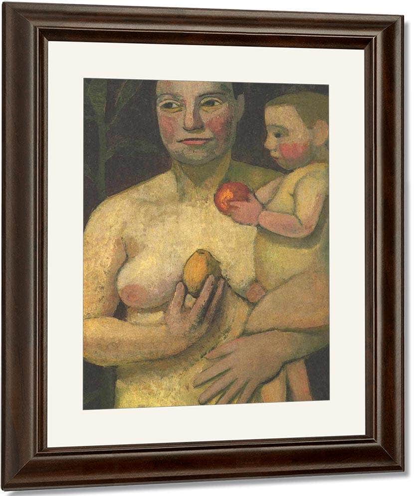 Mother And Child By Paula Modersohn Becker Fine Art Print