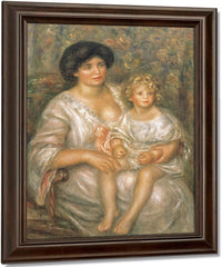 Mother And Child (Madame Thurneyssen And Her Daughter) By Pierre Auguste Renoir Fine Art Print