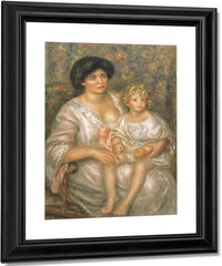 Mother And Child (Madame Thurneyssen And Her Daughter) By Pierre Auguste Renoir Fine Art Print