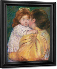 Mother And Child (Maternal Kiss) By Cassatt Mary Fine Art Print