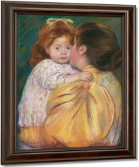 Mother And Child (Maternal Kiss) By Cassatt Mary Fine Art Print