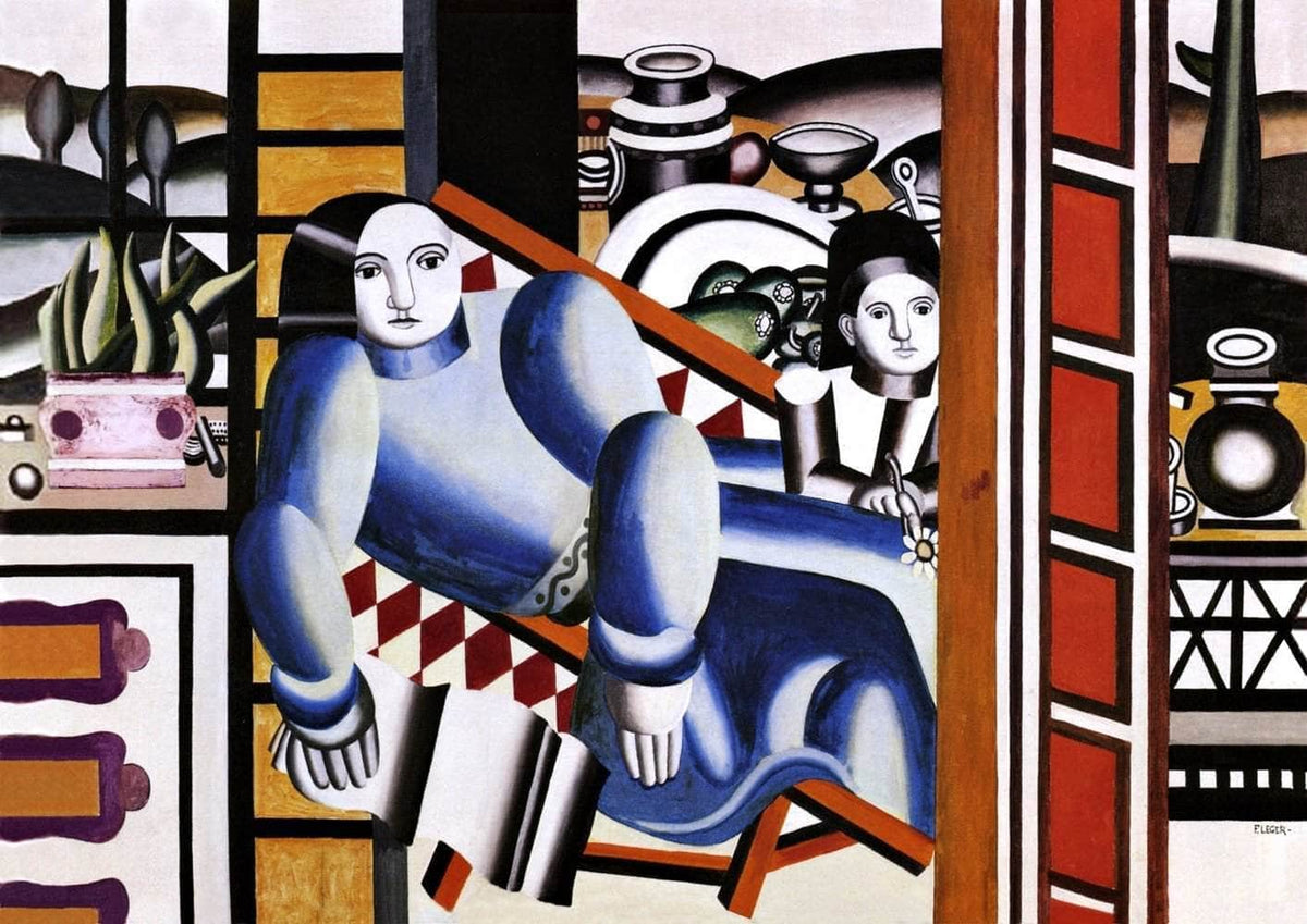 Mother And Child Painting Fernand Leger Canvas Art Fine Art Print