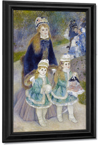 Mother And Children (La Promenade) 1 By Pierre Auguste Renoir Fine Art Print