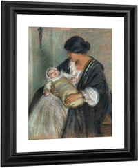 Mother And Crying Baby By Alice Pike Barney Fine Art Print