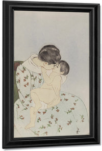 Mother's Kiss By Mary Cassatt Fine Art Print