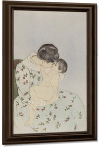 Mother's Kiss By Mary Cassatt Fine Art Print