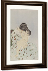 Mother's Kiss By Mary Cassatt Fine Art Print
