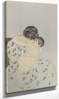 Mother's Kiss By Mary Cassatt Fine Art Print