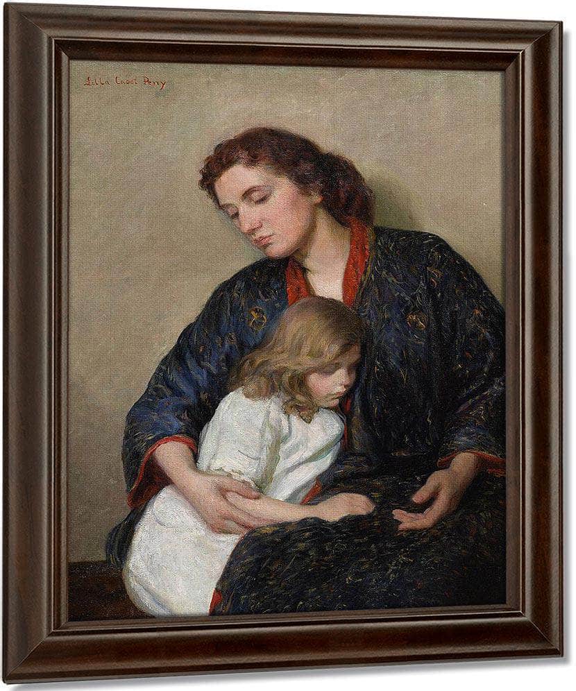 Mother, Sara And The Baby By Mary Cassatt Fine Art Print