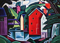 Motive In Space And Form Painting Oscar Bluemner Canvas Art Fine Art Print