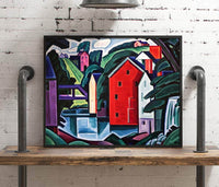 Motive In Space And Form Painting Oscar Bluemner Canvas Art Fine Art Print