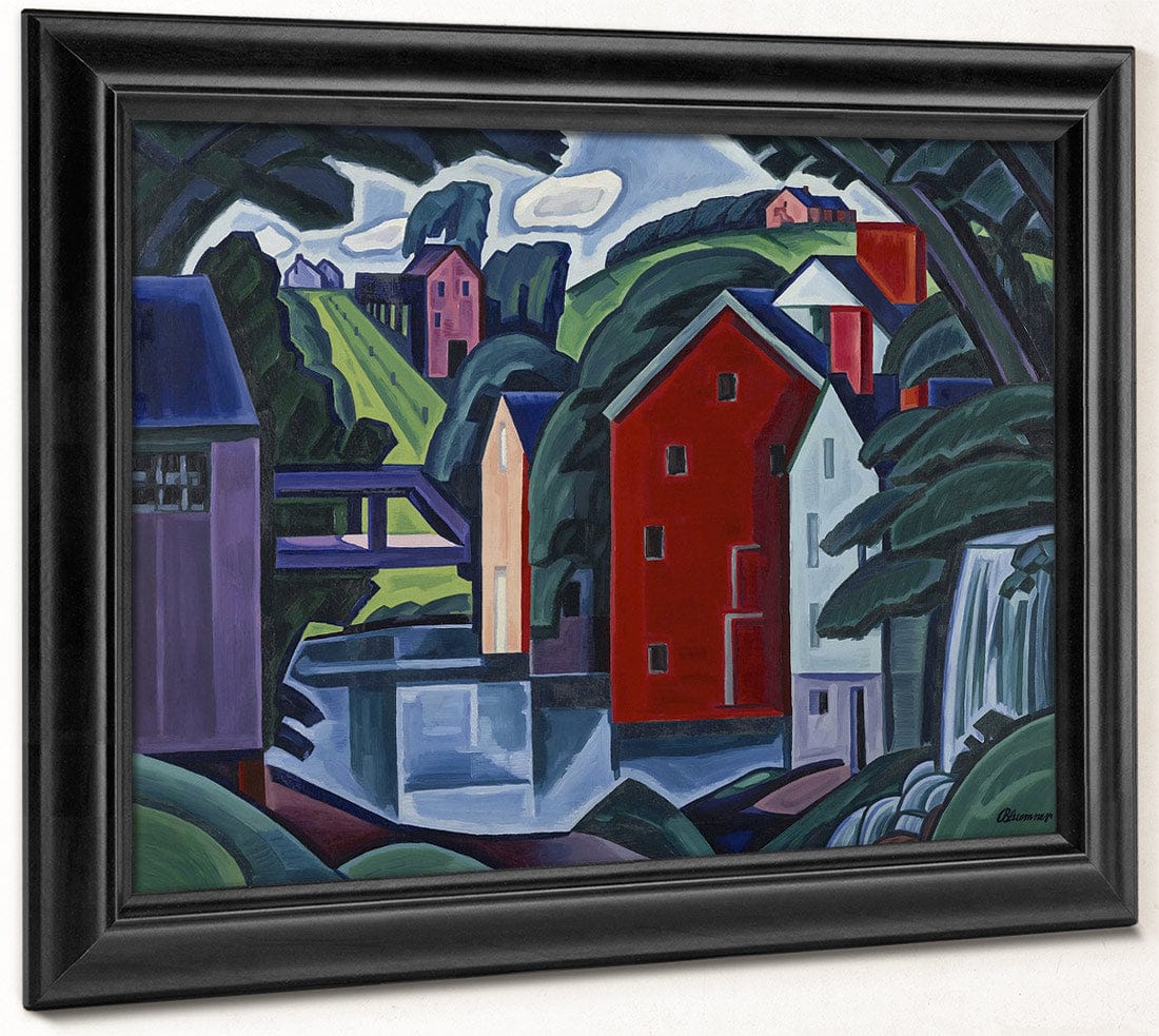 Motive Of Space And Form By Oscar Bluemner Fine Art Print