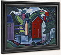 Motive Of Space And Form By Oscar Bluemner Fine Art Print