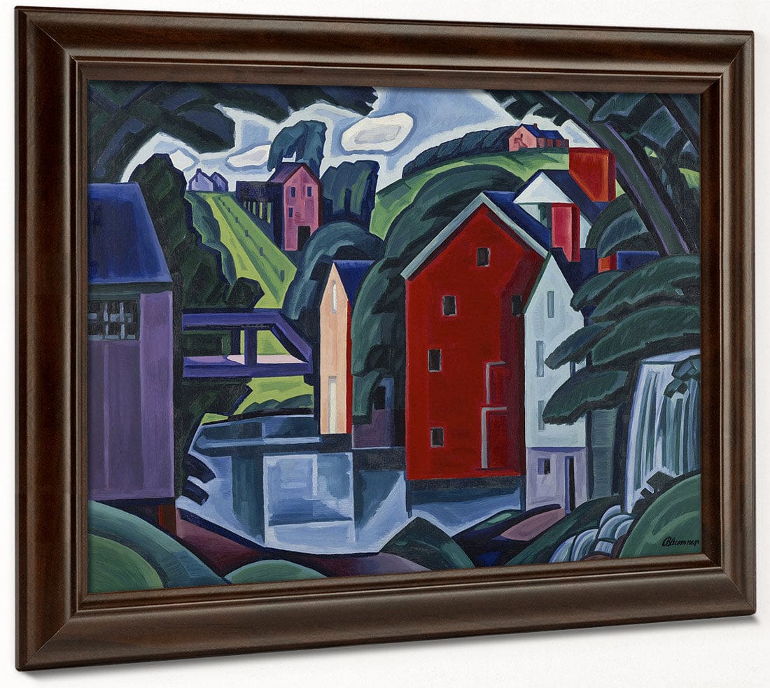 Motive Of Space And Form By Oscar Bluemner Fine Art Print