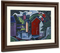 Motive Of Space And Form By Oscar Bluemner Fine Art Print