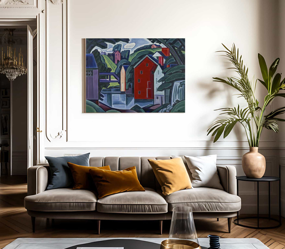 Motive Of Space And Form By Oscar Bluemner Fine Art Print
