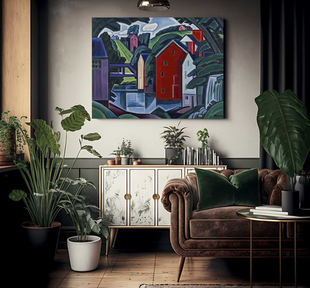 Motive Of Space And Form By Oscar Bluemner Fine Art Print