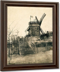 Moulin De La Galette By Vincent Van Gogh Fine Art Print