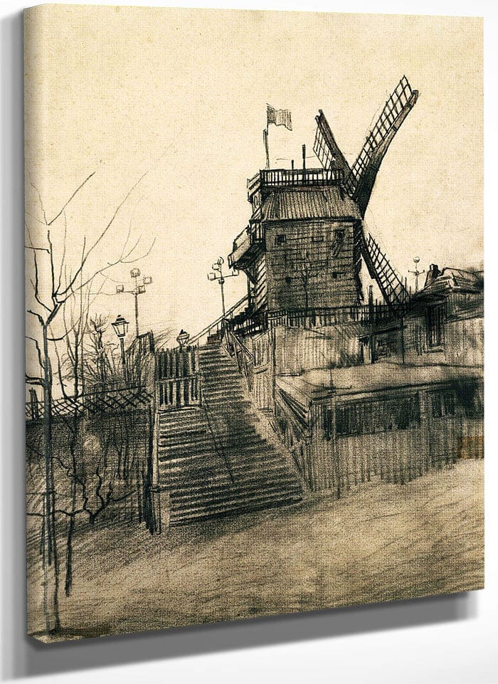 Moulin De La Galette By Vincent Van Gogh Fine Art Print