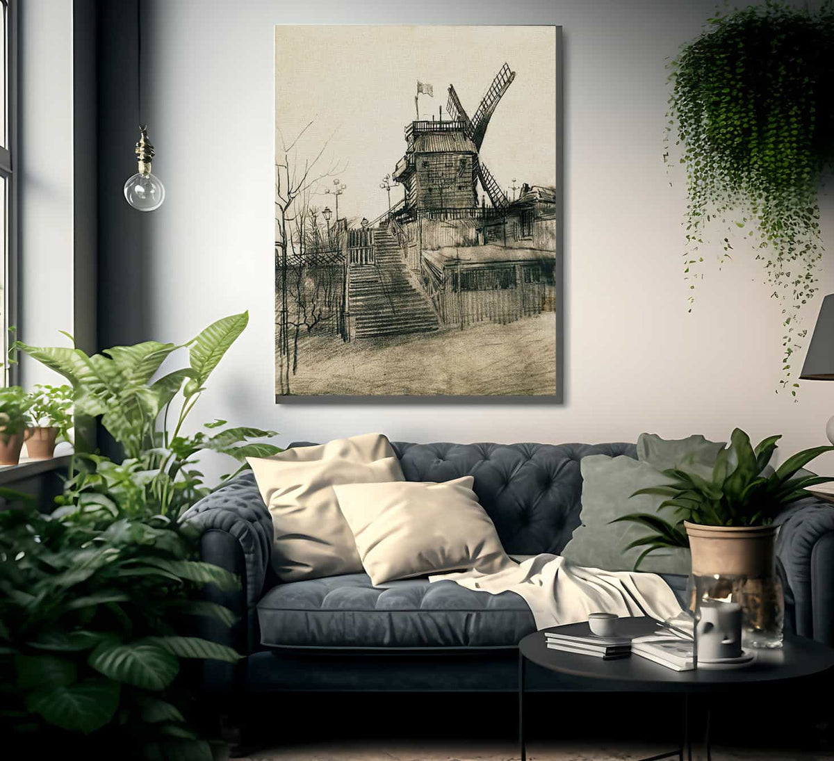 Moulin De La Galette By Vincent Van Gogh Fine Art Print