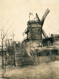 Moulin De La Galette By Vincent Van Gogh Fine Art Print