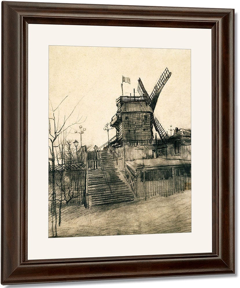 Moulin De La Galette By Vincent Van Gogh Fine Art Print