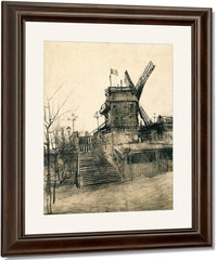 Moulin De La Galette By Vincent Van Gogh Fine Art Print