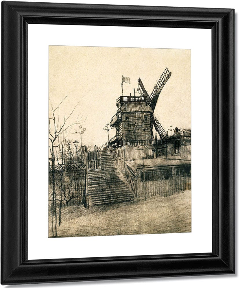 Moulin De La Galette By Vincent Van Gogh Fine Art Print