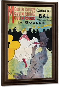 Moulin Rouge, La Goulue (Moulin Rouge La Goulue) By Henri Marie Raymond De Toulouse Lautrec Monfa Fine Art Print