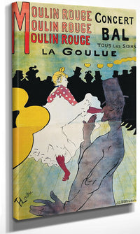Moulin Rouge, La Goulue (Moulin Rouge La Goulue) By Henri Marie Raymond De Toulouse Lautrec Monfa Fine Art Print
