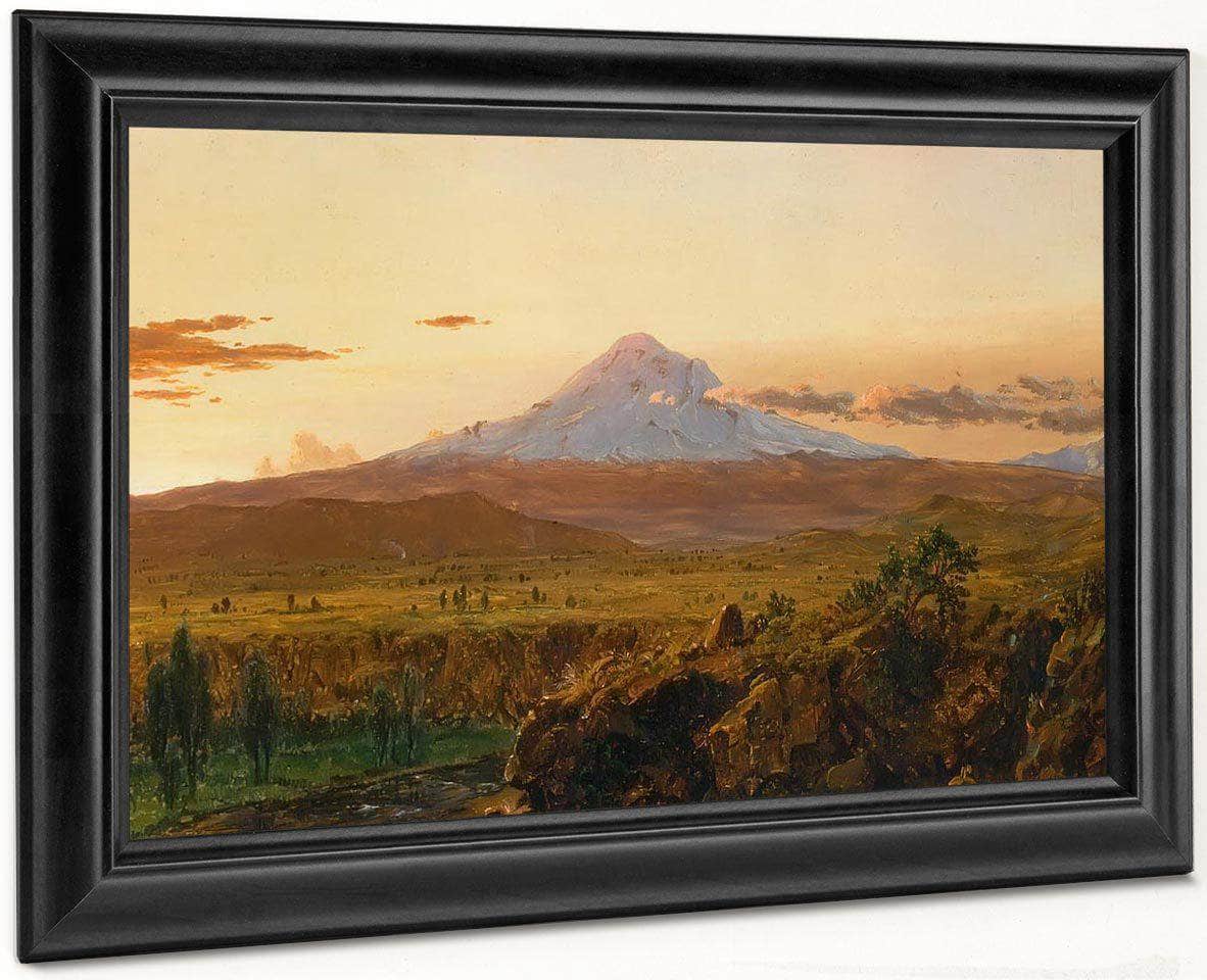 Mount Chimborazo At Sunset By Frederic Edwin Church Fine Art Print