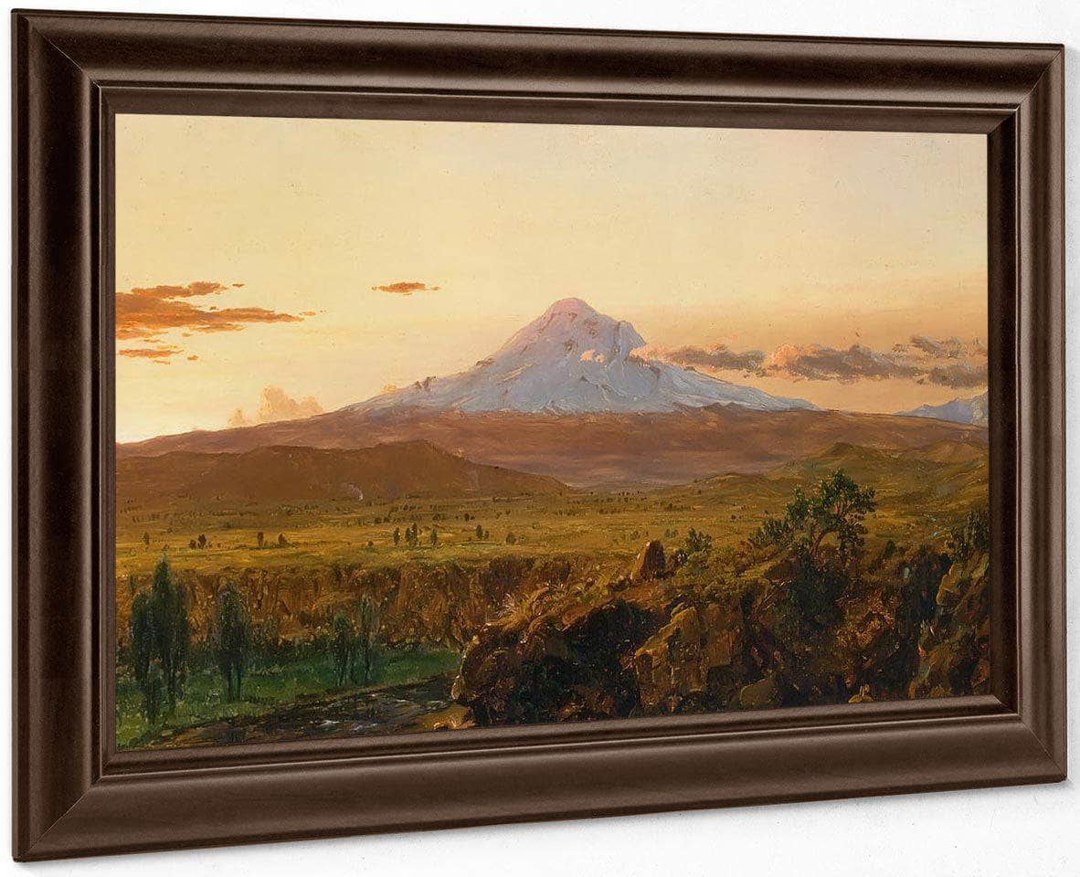 Mount Chimborazo At Sunset By Frederic Edwin Church Fine Art Print