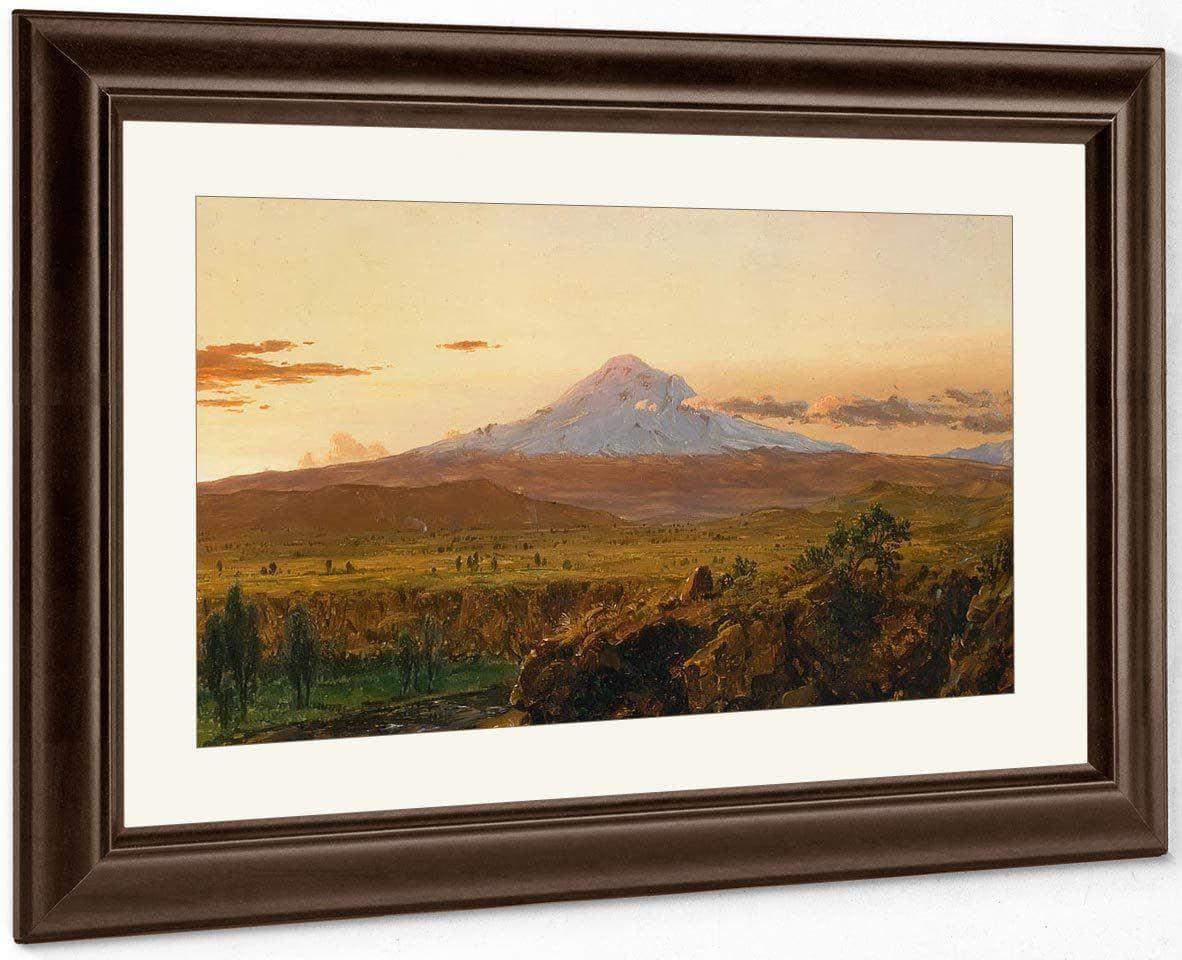 Mount Chimborazo At Sunset By Frederic Edwin Church Fine Art Print