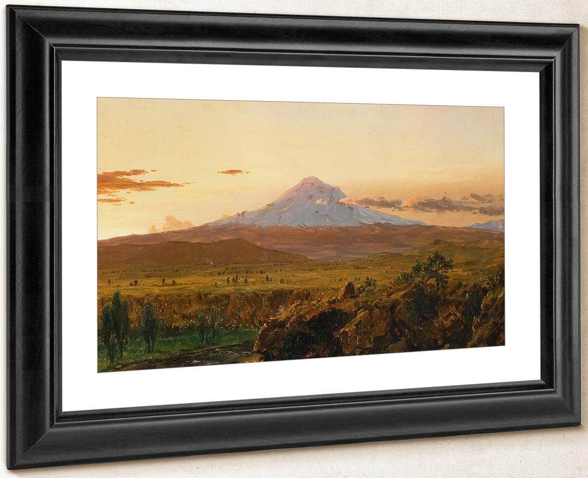 Mount Chimborazo At Sunset By Frederic Edwin Church Fine Art Print