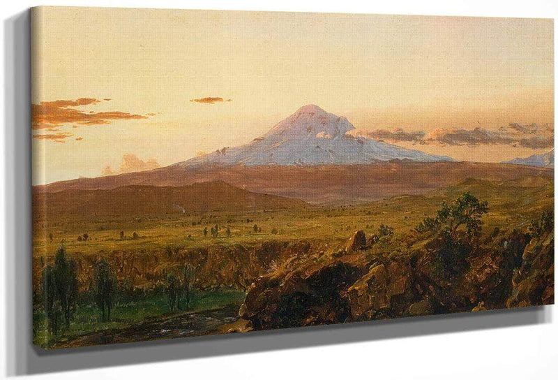 Mount Chimborazo At Sunset By Frederic Edwin Church Fine Art Print