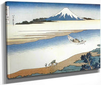 Mount Fuji Seen Above Mist On The Tama River By Hokusai Fine Art Print