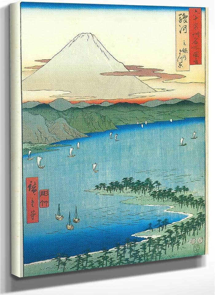 Mount Fuji Seen Across A Bay By Hiroshige Fine Art Print