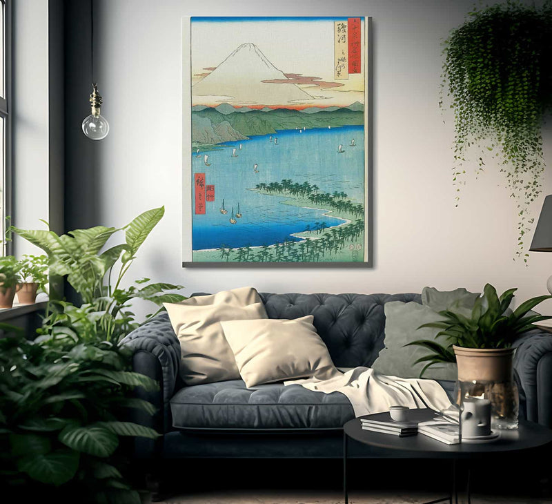 Mount Fuji Seen Across A Bay By Hiroshige Fine Art Print
