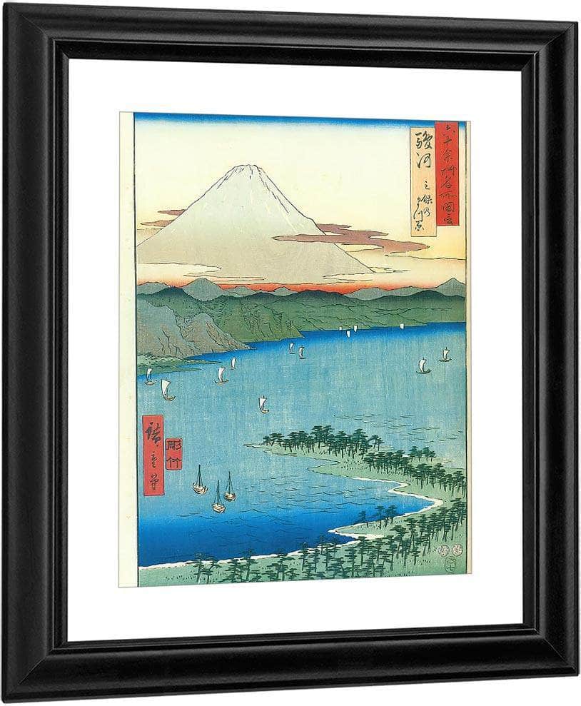 Mount Fuji Seen Across A Bay By Hiroshige Fine Art Print