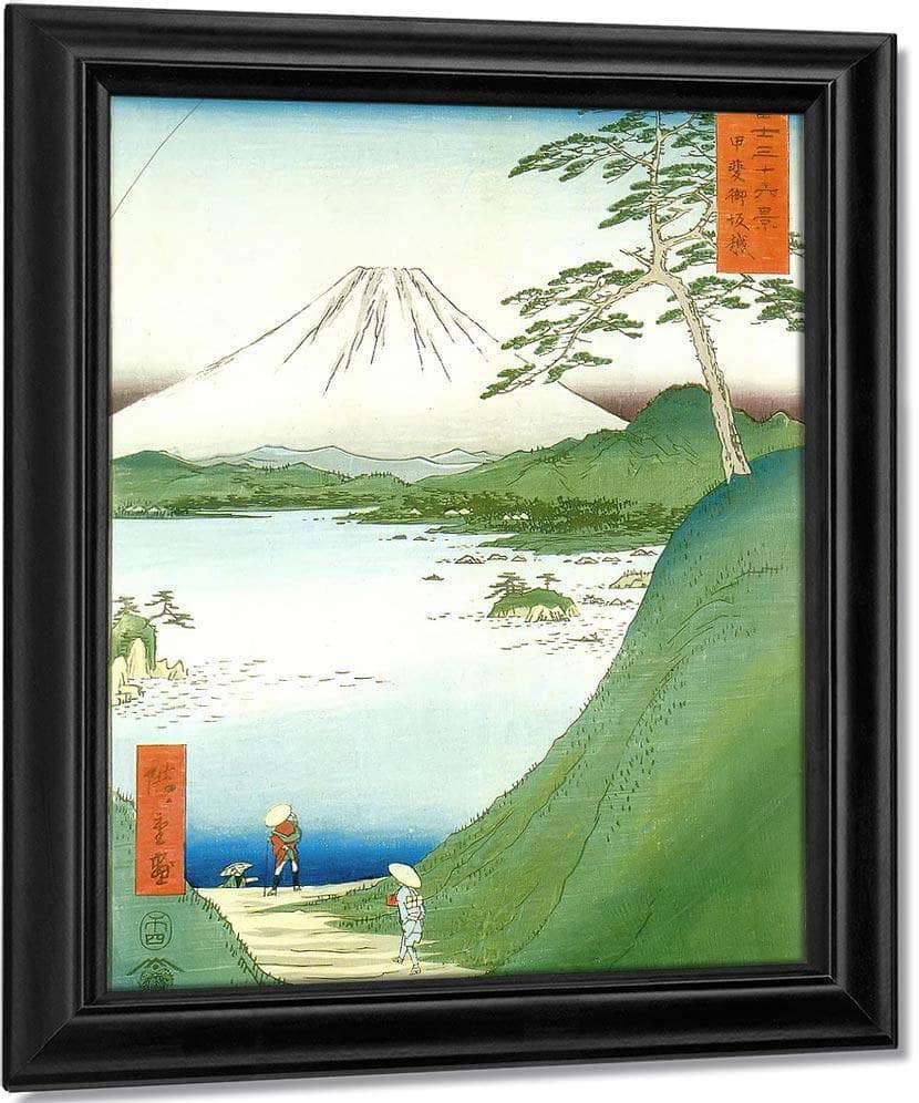 Mount Fuji Seen Across A Lake By Hiroshige Fine Art Print