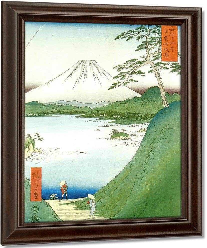 Mount Fuji Seen Across A Lake By Hiroshige Fine Art Print