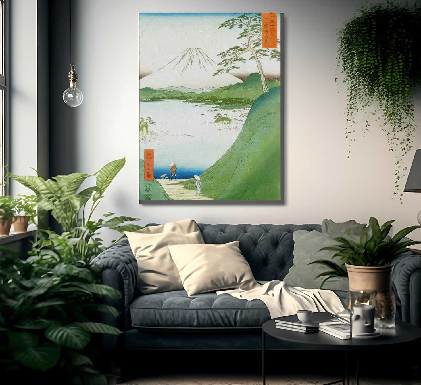 Mount Fuji Seen Across A Lake By Hiroshige Fine Art Print