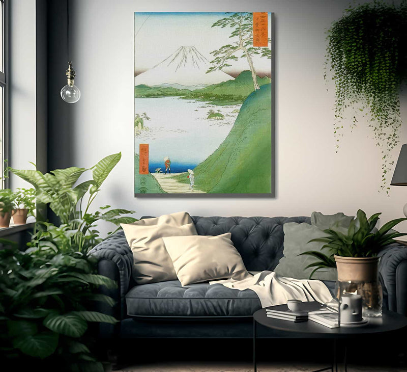 Mount Fuji Seen Across A Lake By Hiroshige Fine Art Print