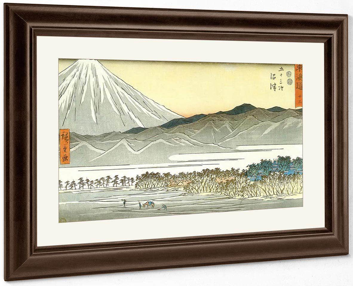 Mount Fuji Seen Across A Plain By Hiroshige Fine Art Print