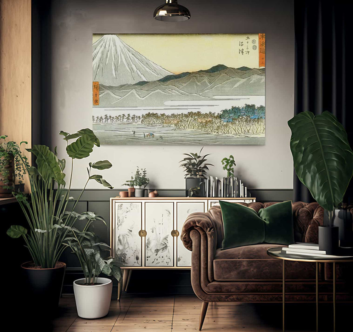 Mount Fuji Seen Across A Plain By Hiroshige Fine Art Print